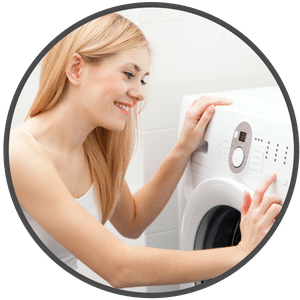 picture of woman doing laundry